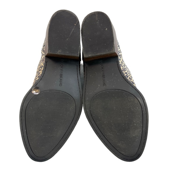 Lucky Brand Fai Cheetah Print Ankle Booties Size 5.5M - Picture 9 of 16